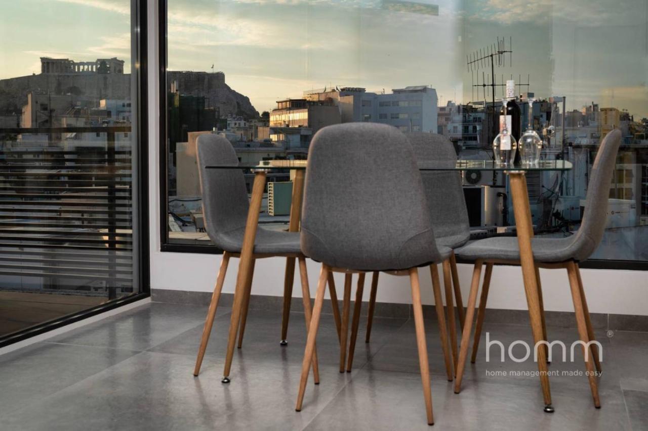 59M² Homm Loft- Penthouse With Acropolis View,2Ppl Apartment Athens Luaran gambar