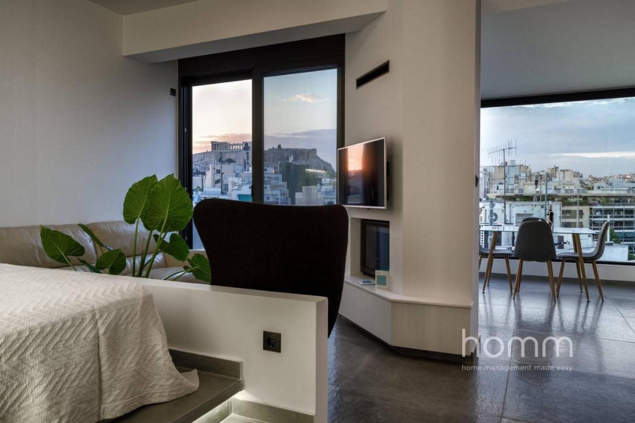 59M² Homm Loft- Penthouse With Acropolis View,2Ppl Apartment Athens Luaran gambar