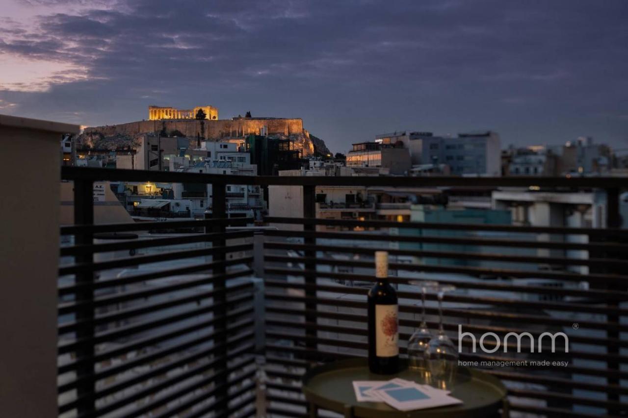 59M² Homm Loft- Penthouse With Acropolis View,2Ppl Apartment Athens Luaran gambar