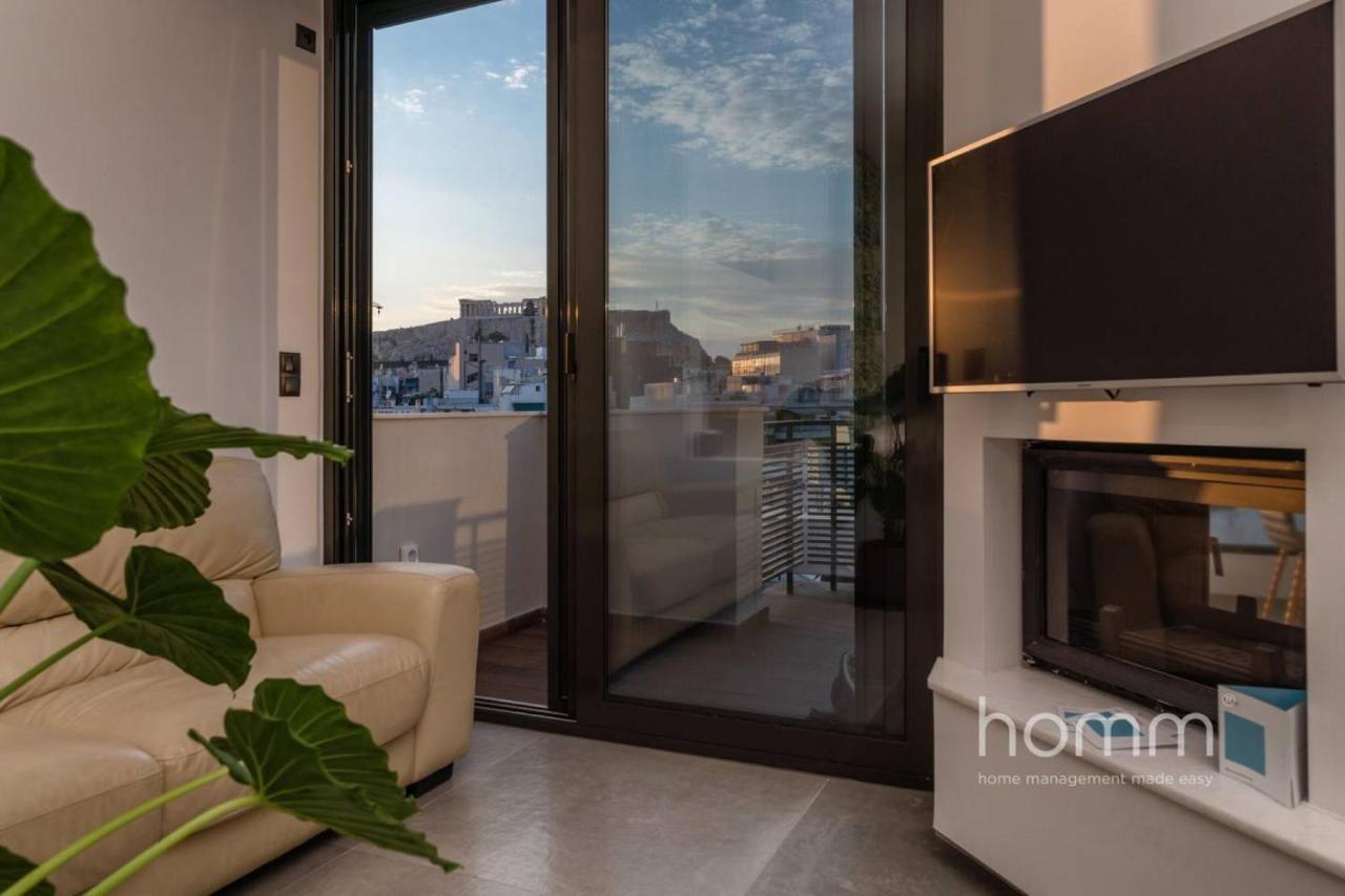 59M² Homm Loft- Penthouse With Acropolis View,2Ppl Apartment Athens Luaran gambar