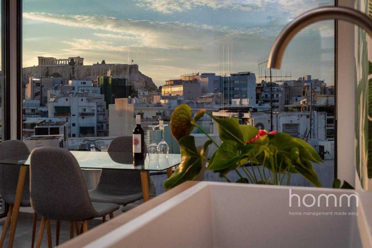 59M² Homm Loft- Penthouse With Acropolis View,2Ppl Apartment Athens Luaran gambar